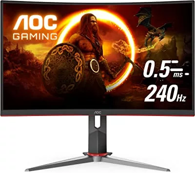 AOC C27G2Z 27-inch Curved Frameless Ultra-Fast Gaming Monitor